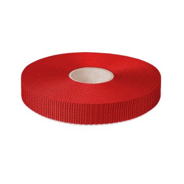 Polypropylene Webbing 30mm Hard Weave - Red (50m)