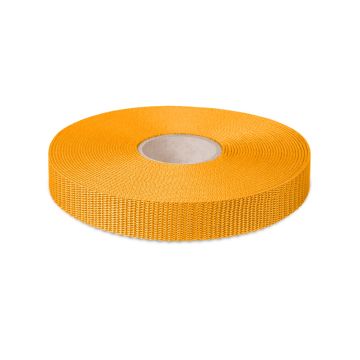 Polypropylene Webbing 20mm Hard Weave - Yellow (50m) zzz