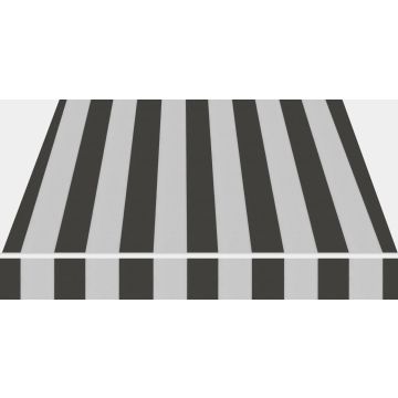 Black N - Acrylic Canvas - Classic Striped