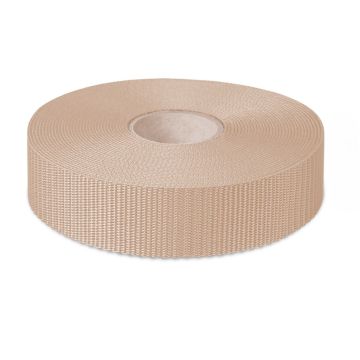 Polypropylene Webbing 50mm Soft Weave - Beige (50m)