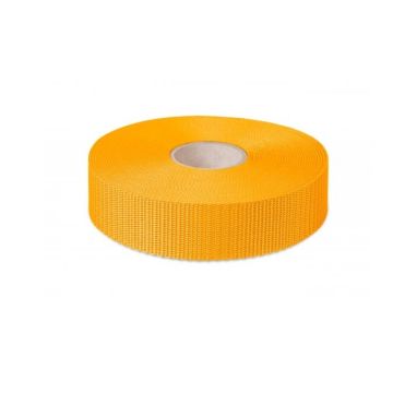 Polypropylene Webbing 50mm Hard Weave - Yellow (50m) zzz
