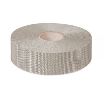 Polypropylene Webbing 50mm Soft Weave - Grey (50m)
