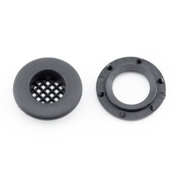 Breather Eyelet - Plastic - Black - 20mm