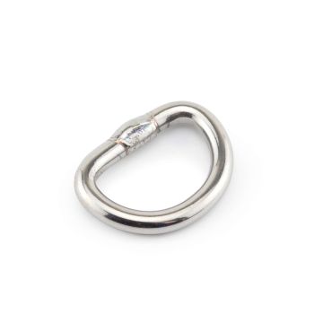 S/S D Ring 25mm x 5mm