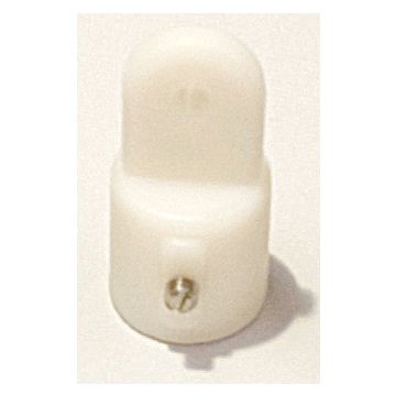 Nylon External End Plug for 7/8 Tube - White