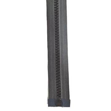Open Ended Zip M/P - 10ft (305cm) - Grey