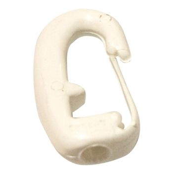 Shockcord Hook 4mm - 6mm with Tongue - White