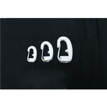 Shockcord Hook 3mm - 4mm with Tongue - White
