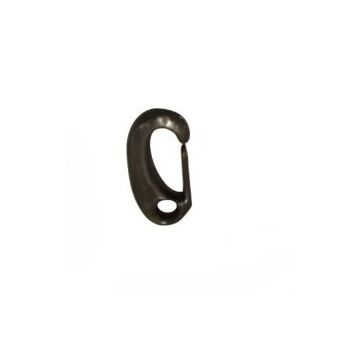 Shockcord Hook 6mm - 8mm With Tongue - Black