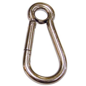 Carbine Hook Asymmetrical 50mm x 5mm With Eye