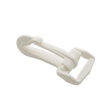 Snap Hook Plastic 25mm - White
