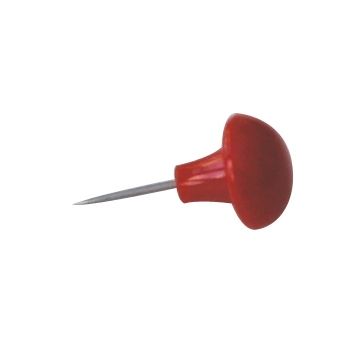 Push Pins Red Plastic Head (100)