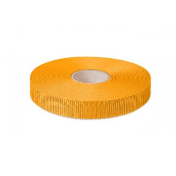 Polypropylene Webbing 20mm Soft Weave - Yellow (50m)