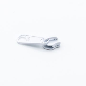 No 10 Single Metal Slider Coil - White