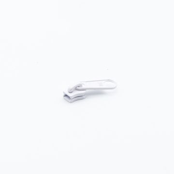 No 5 Single Metal Slider M/P - White